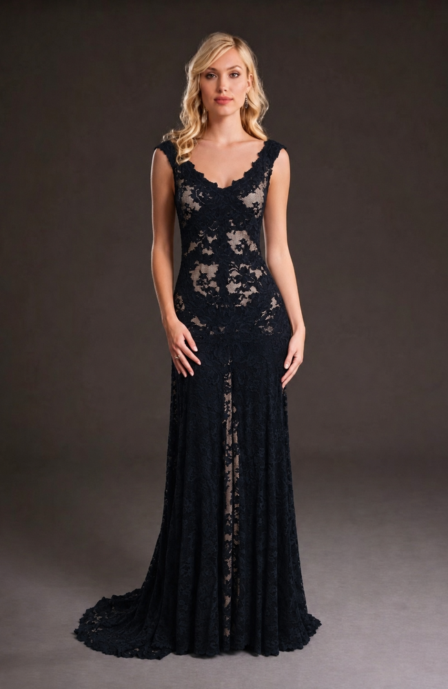 Olvi's Lace 1919 Black On Champagne