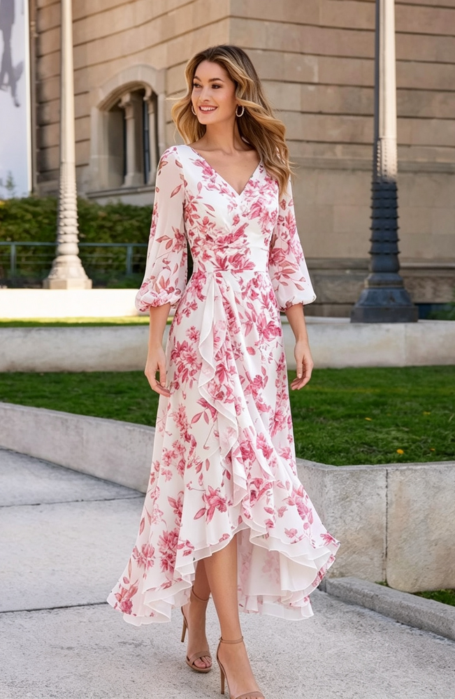 Couture Club By Rosa Clara 7G129 Fuchsia Print