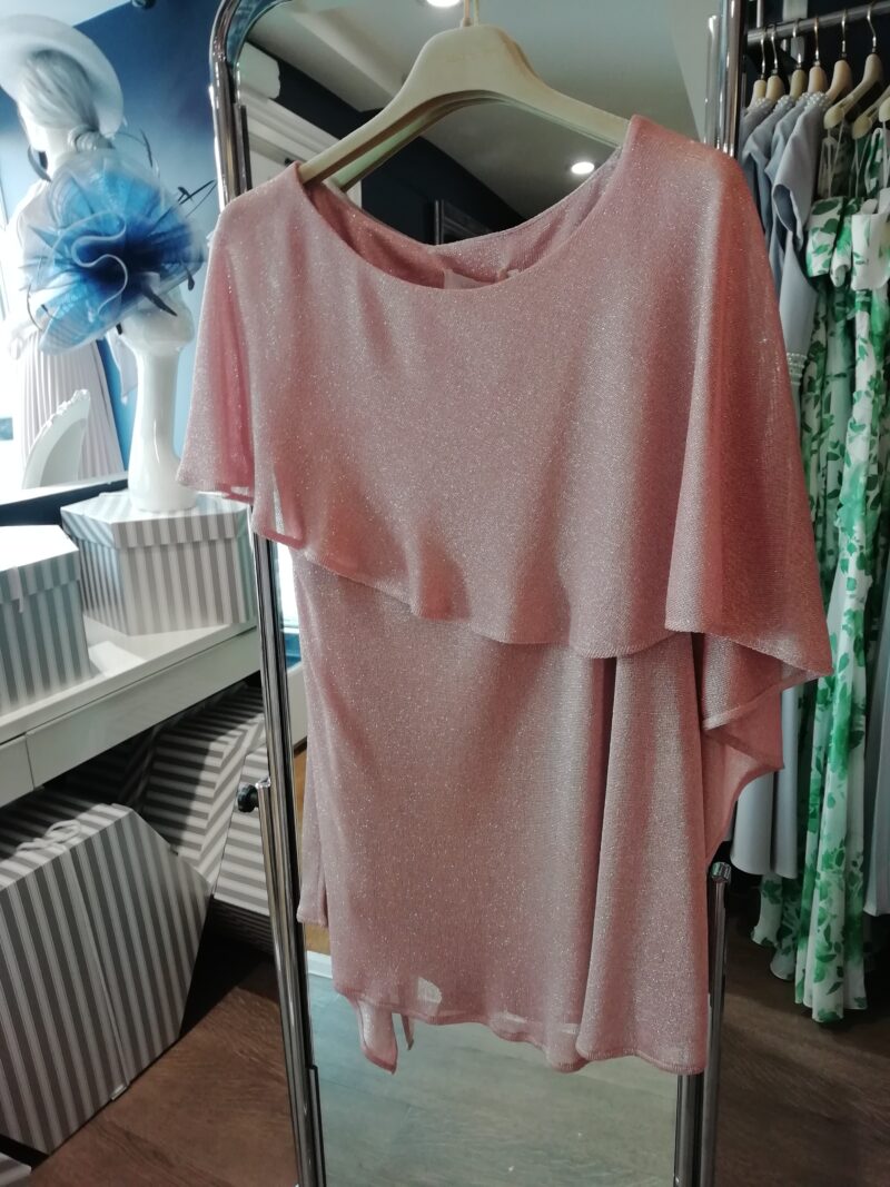 Luis Civit Y737 Trouser Suit In Blush