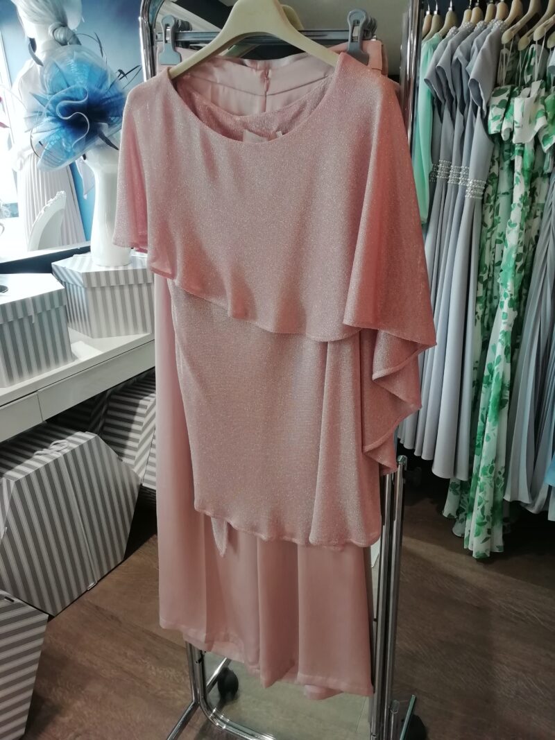Luis Civit Y737 Trouser Suit In Blush
