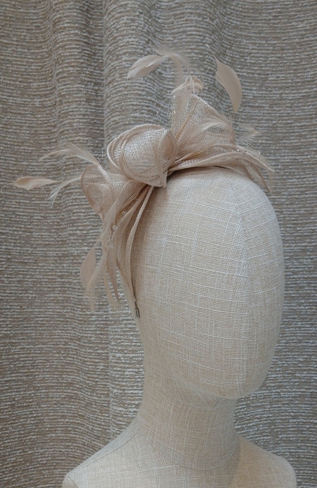 The Wedding Shop Jitters Style 1 Fascinator In Champagne