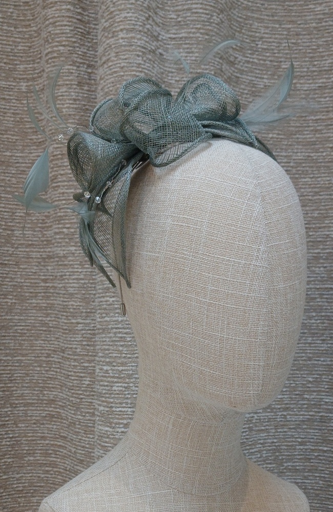The Wedding Shop Jitters Style 1 Fascinator In Duck Egg