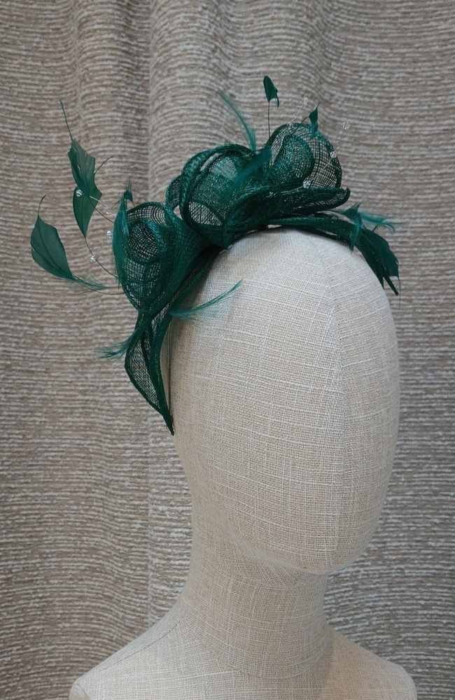 The Wedding Shop Jitters Style 1 Fascinator In Emerald
