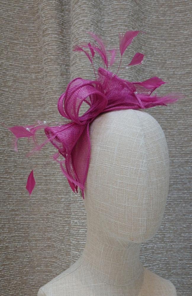The Wedding Shop Jitters Style 1 Fascinator In Fuchsia