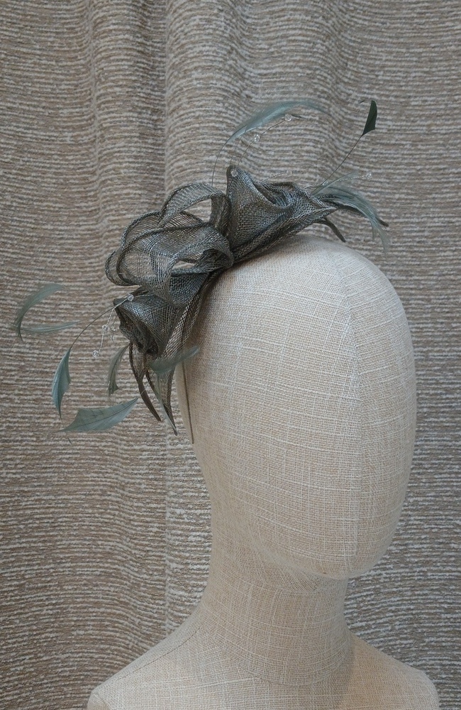 The Wedding Shop Jitters Style 1 Fascinator In Mercury