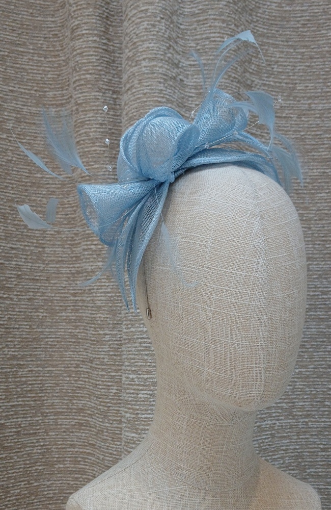 The Wedding Shop Jitters Style 1 Fascinator In Powder Blue