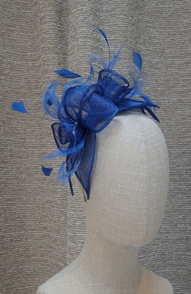 The Wedding Shop Jitters Style 1 Fascinator In Sapphire
