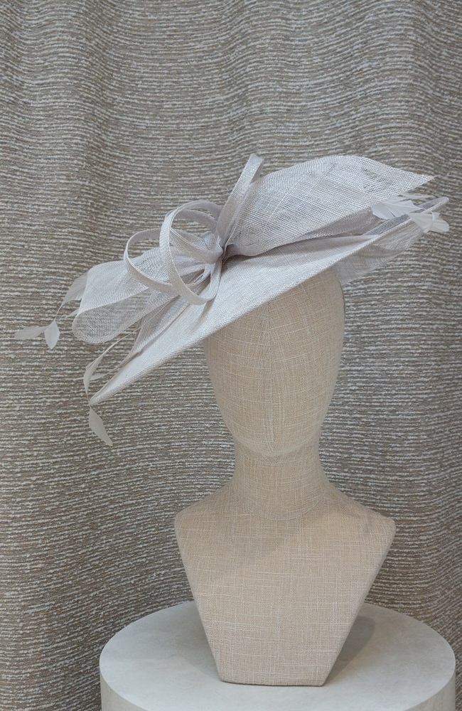 The Wedding Shop Jitters Style 7 Fascinator In Silver