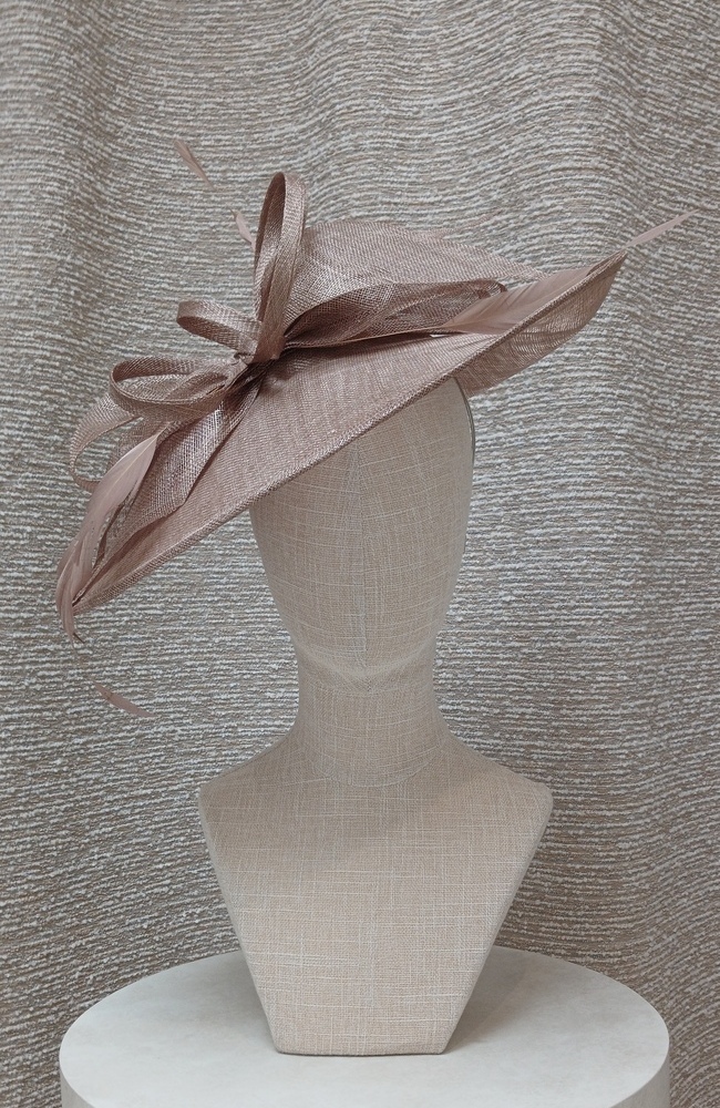 The Wedding Shop Jitters Style 7 Fascinator In Taupe