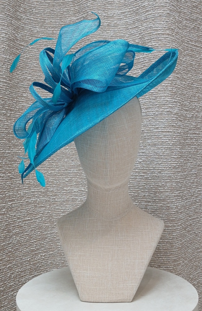 The Wedding Shop Jitters Style 7 Fascinator In Turquoise