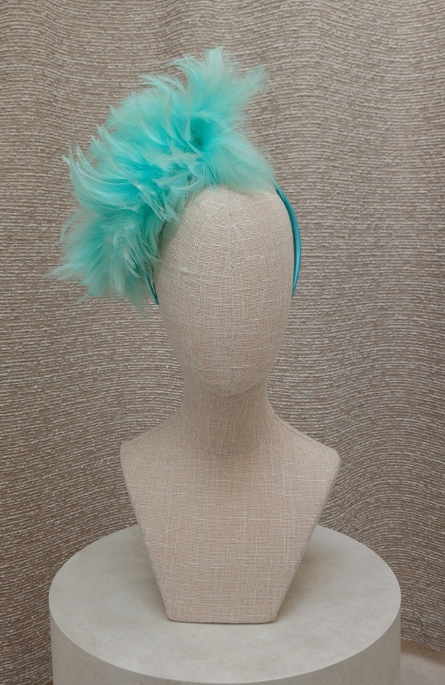 Victoria Charles SS25/39 Fascinator In Jade Camilla