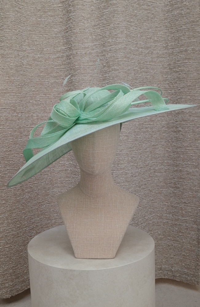 Irresistible IR1001 Fascinator In Dusty Green
