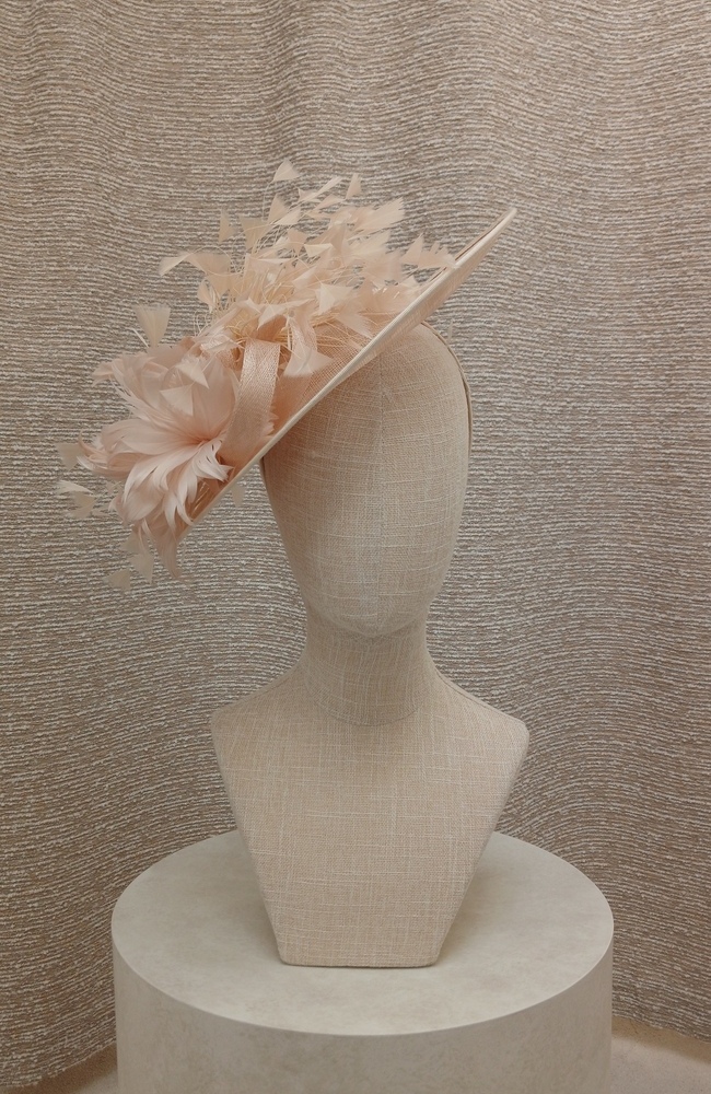 Nigel Rayment 240124 Fascinator In Almond