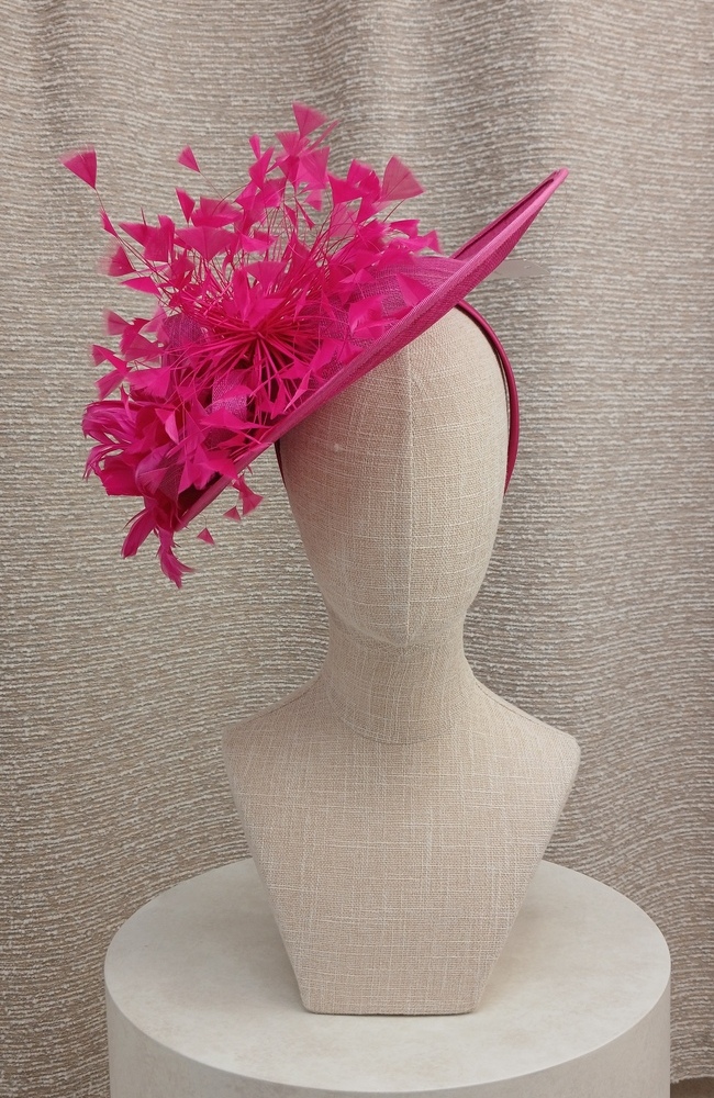 Nigel Rayment 240124 Fascinator In Magenta